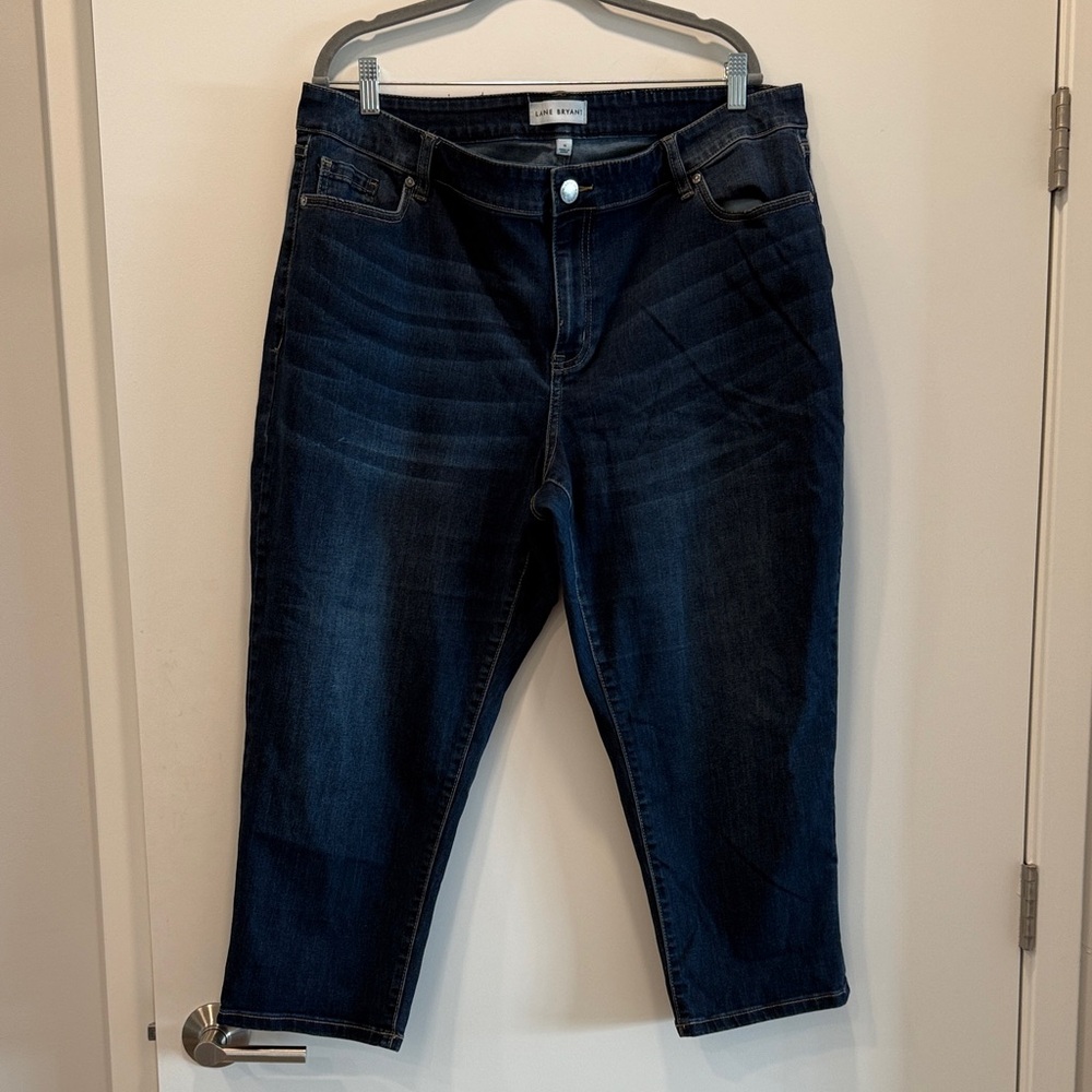 Lane Bryant Dark Blue Ankle Jeans